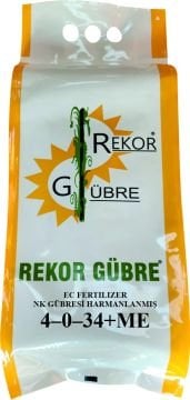 5 Kg REKOR GÜBRE 4-0-34 + ME NK Gübresi Harmanlanmış - Ec Fertilizer