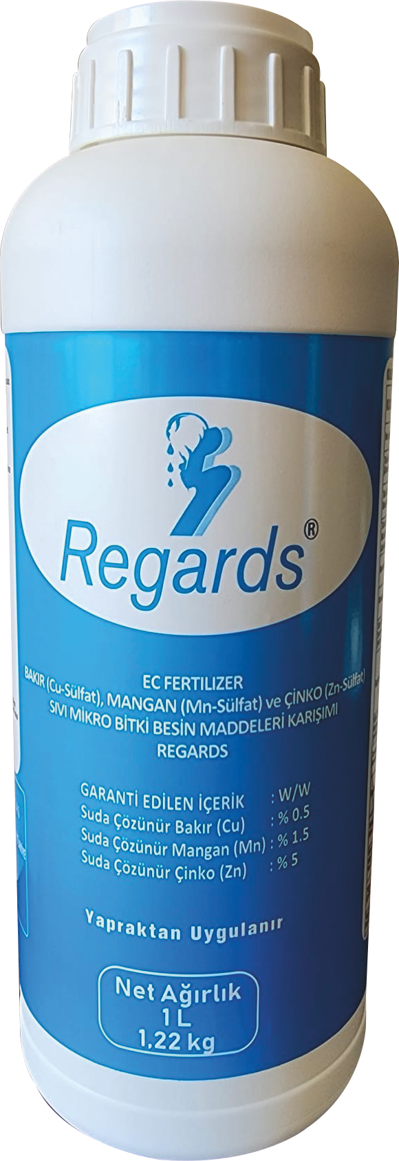 1 Litre Regards Ec Fertılızer Sıvı Yaprak Gübresi ( Cu-Mn-zn)