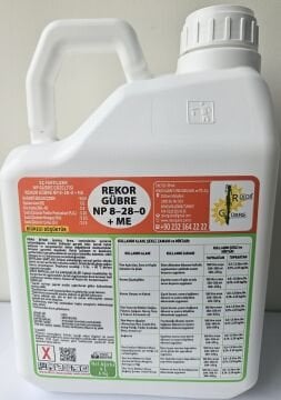4L Rekor Gübre NP 8-28-0 +ME  ( Ec Fertilizer NP Gübre Çözeltisi)